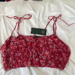 NWT Floral Crop Top